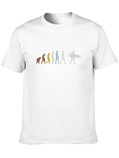 Evolution of Surfing T-Shirt - Black