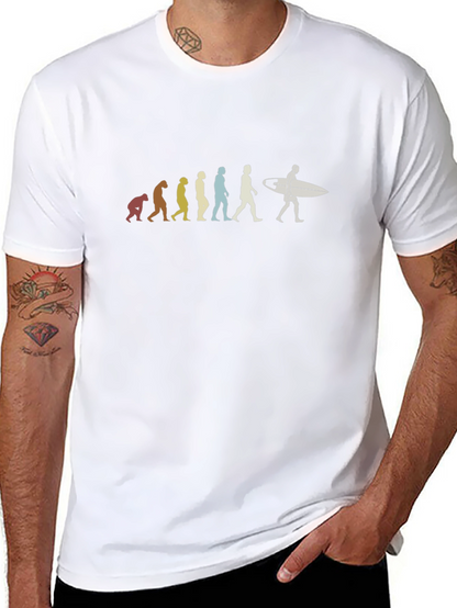 Evolution of Surfing T-Shirt - Black