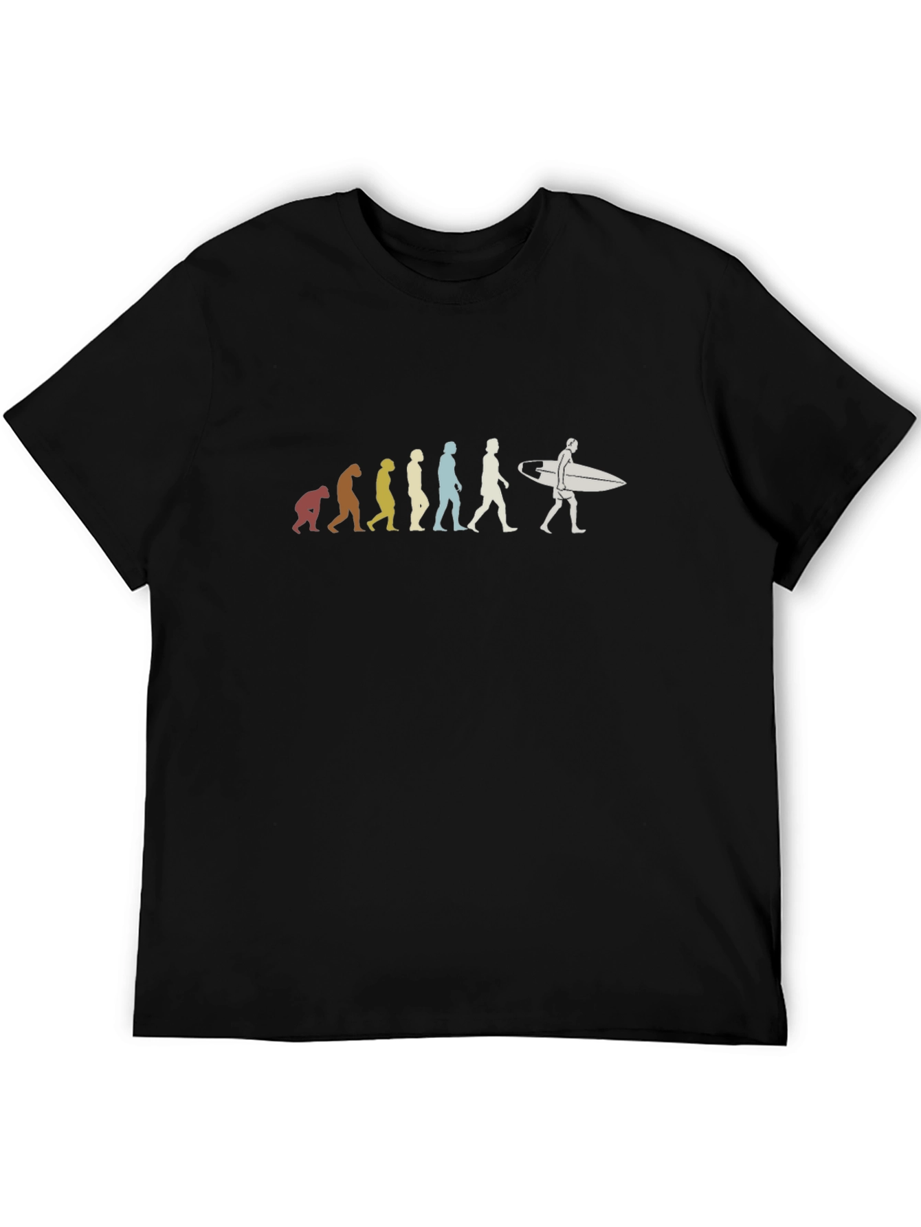 Evolution of Surfing T-Shirt - Black