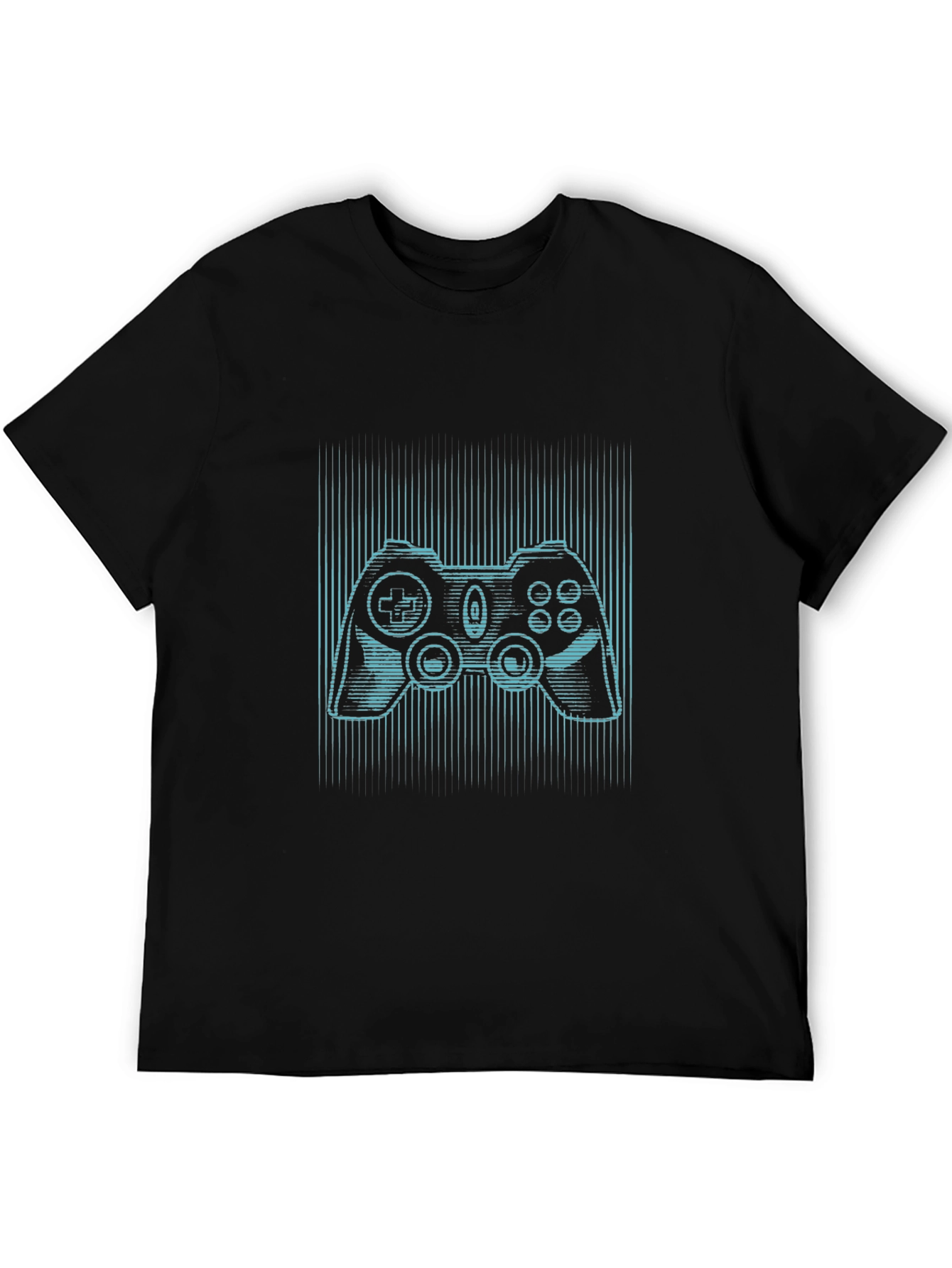 Gamer Style Black Tee - Controller Design