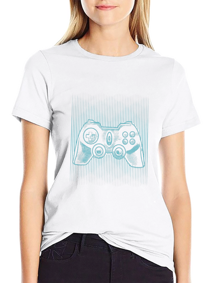 Gamer Style Black Tee - Controller Design