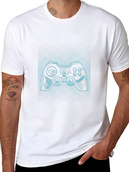 Gamer Style Black Tee - Controller Design