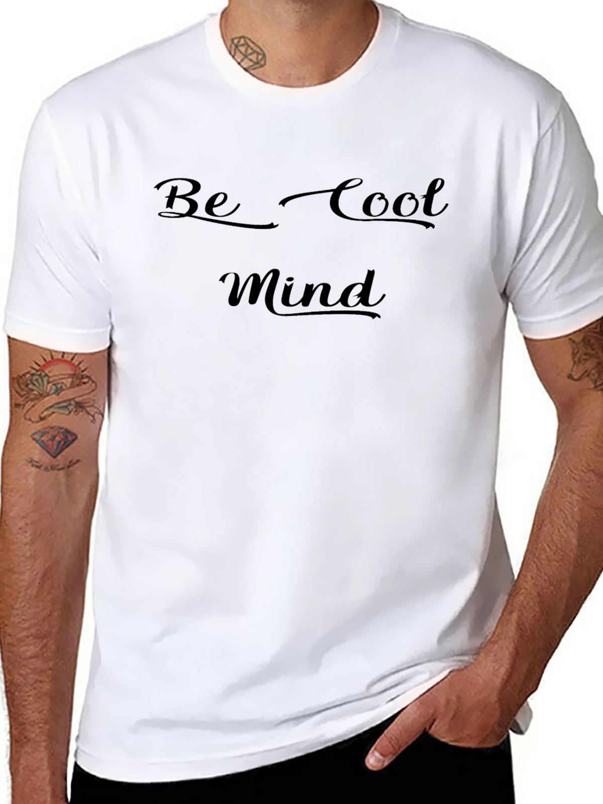 Be Cool Mind Black T-Shirt