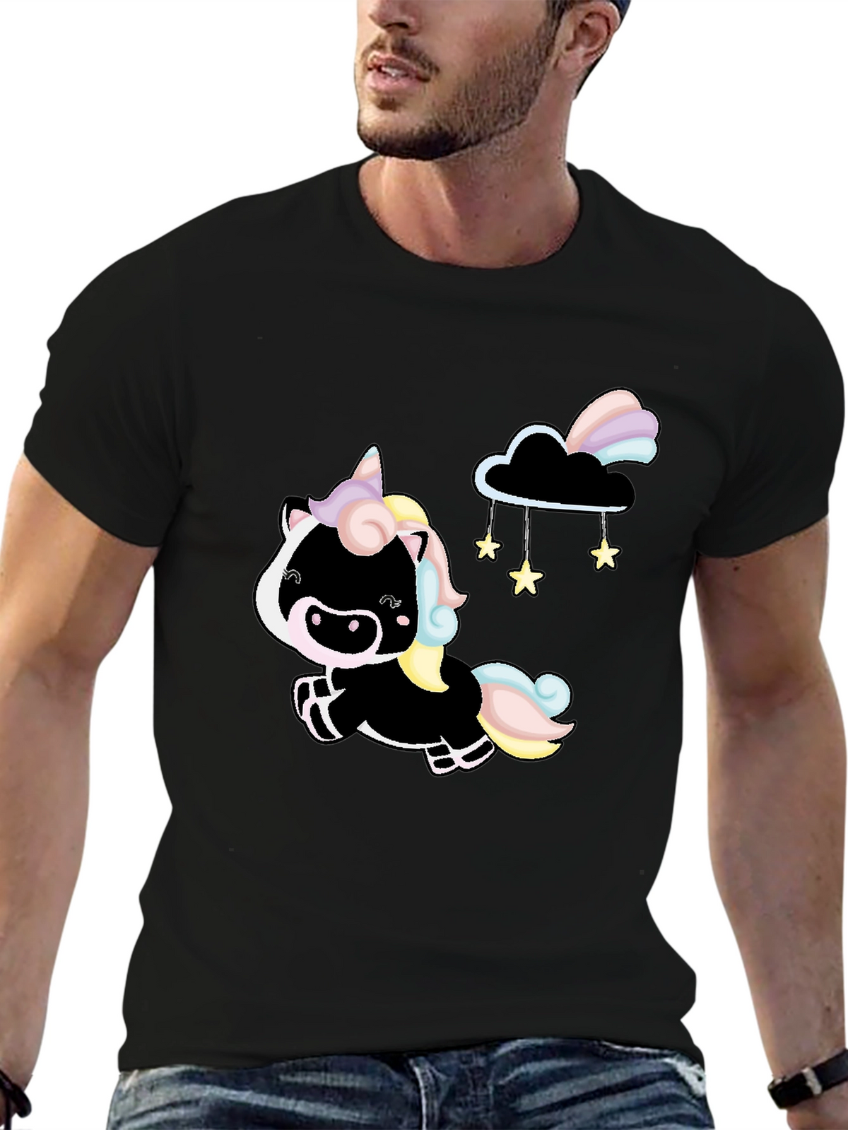 Black Unicorn Graphic Tee