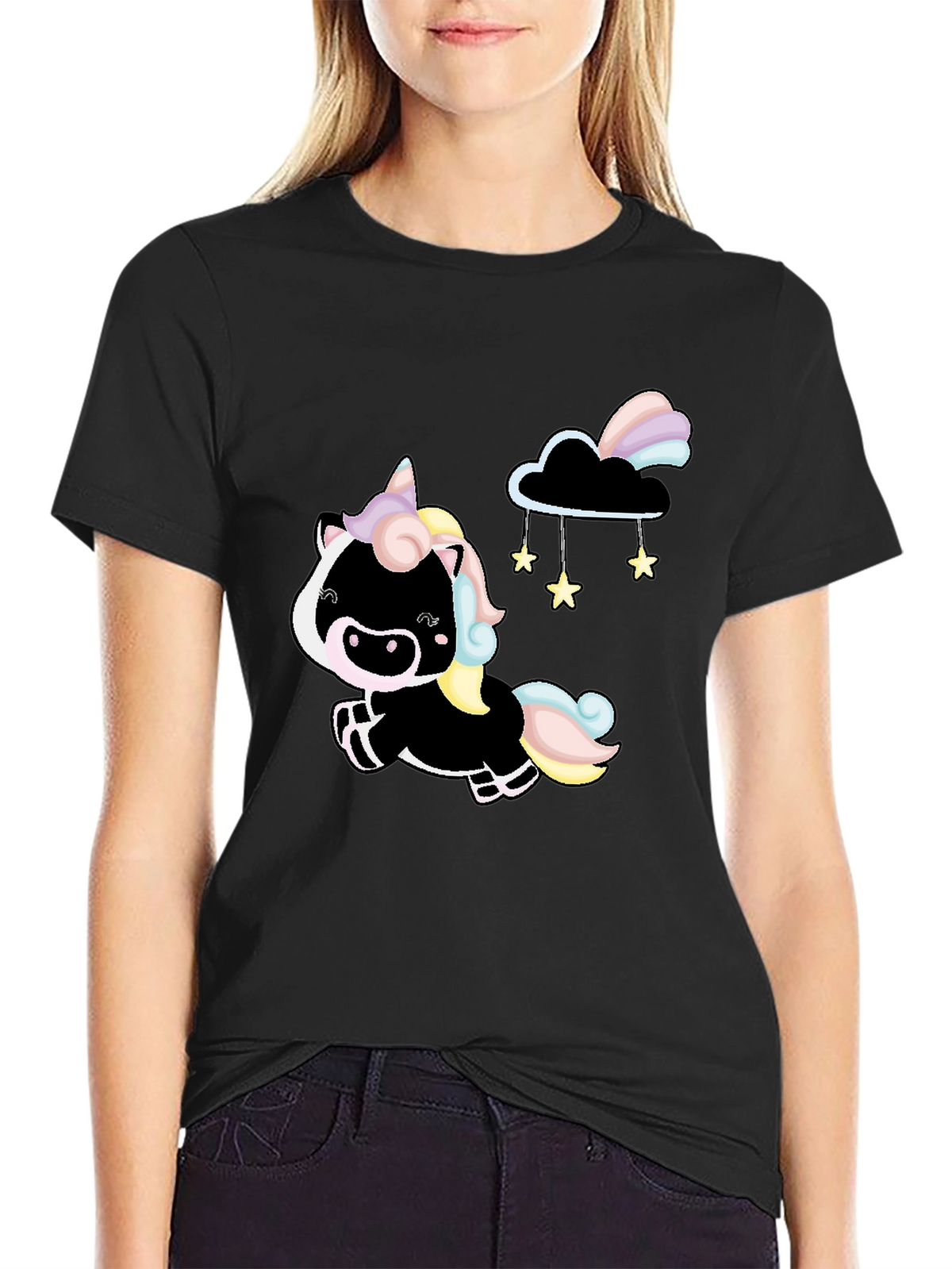 Black Unicorn Graphic Tee