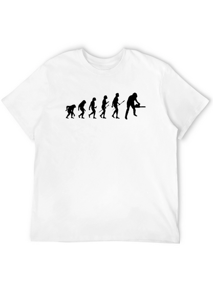 Evolution Chainsaw Humor Tee