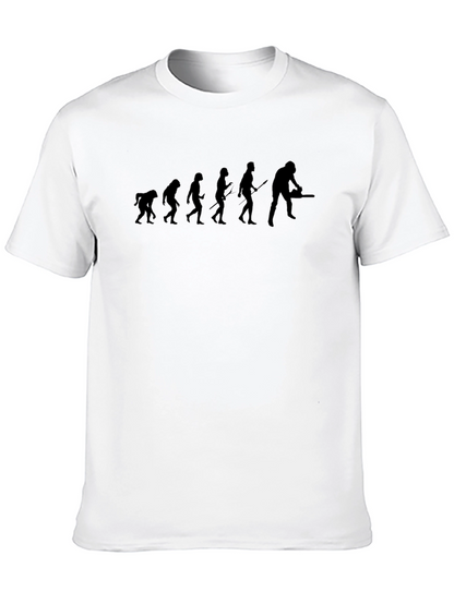 Evolution Chainsaw Humor Tee
