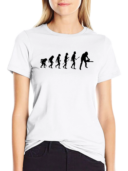 Evolution Chainsaw Humor Tee