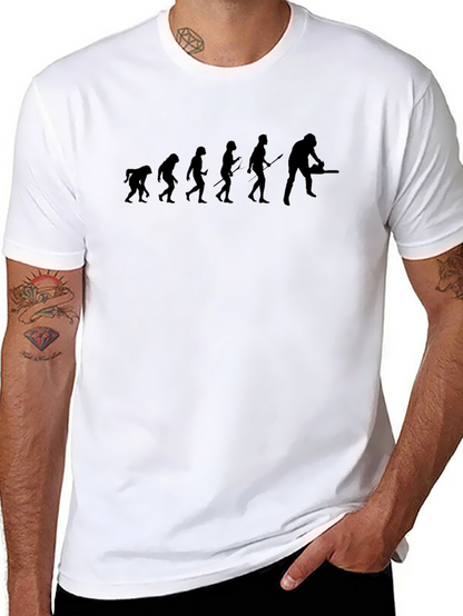 Evolution Chainsaw Humor Tee