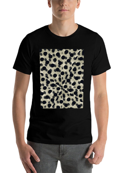 Abstract Dotted Black T-Shirt