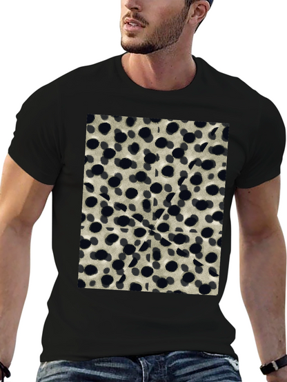 Abstract Dotted Black T-Shirt