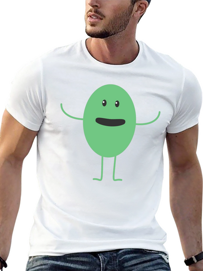 Funny Cartoon Character Black T-Shirt