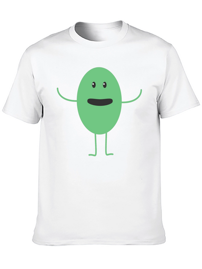 Funny Cartoon Character Black T-Shirt