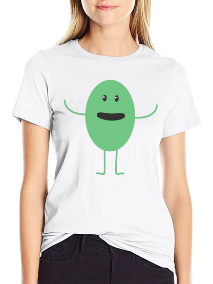 Funny Cartoon Character Black T-Shirt