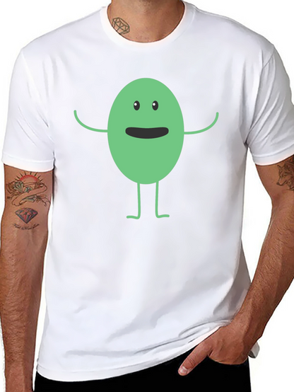 Funny Cartoon Character Black T-Shirt