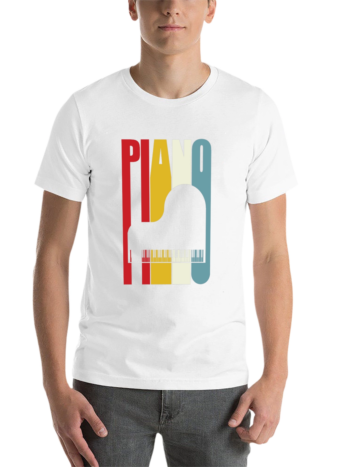 Retro Piano T-Shirt - Musical Instrument Tee