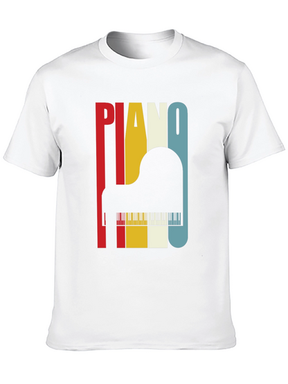 Retro Piano T-Shirt - Musical Instrument Tee