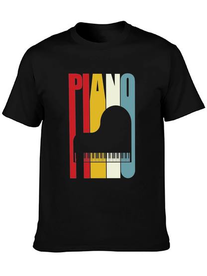 Retro Piano T-Shirt - Musical Instrument Tee