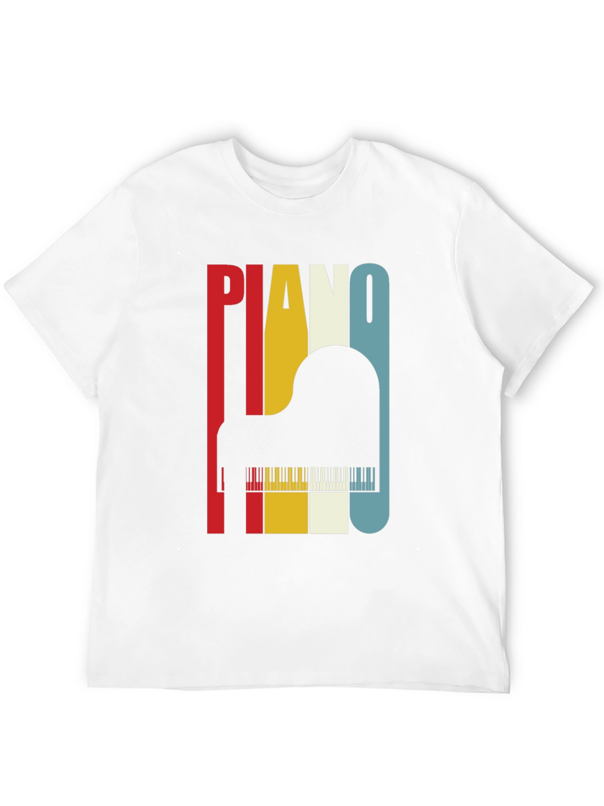 Retro Piano T-Shirt - Musical Instrument Tee