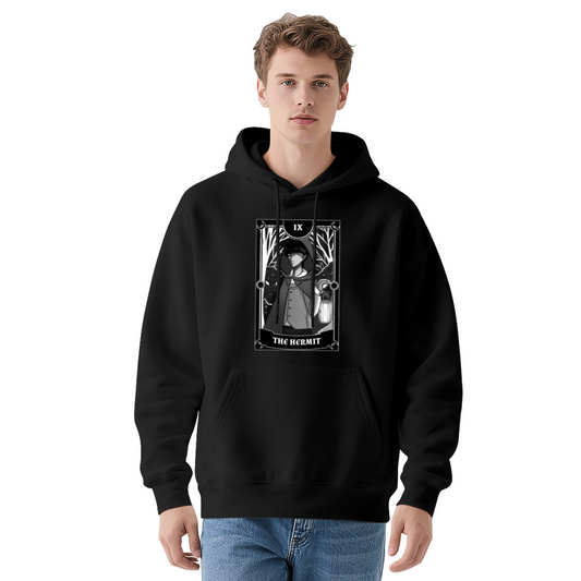 Anime The Hermit Tarot Card Gothic Hoodie, Relaxed All-Day Wear