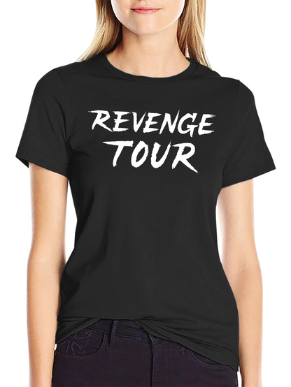 Revenge Tour Graphic Print Black T-Shirt