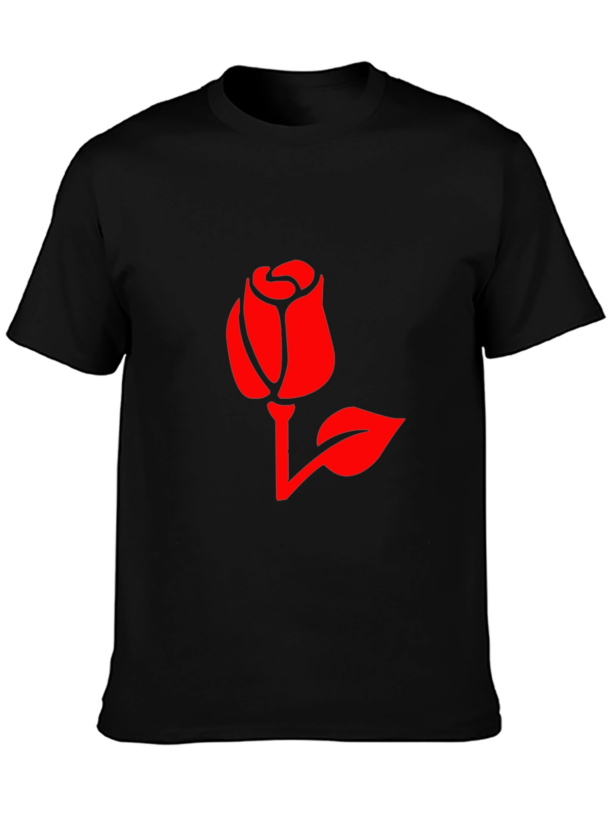 Rose Graphic Print T-Shirt - Stylish Casual Wear
