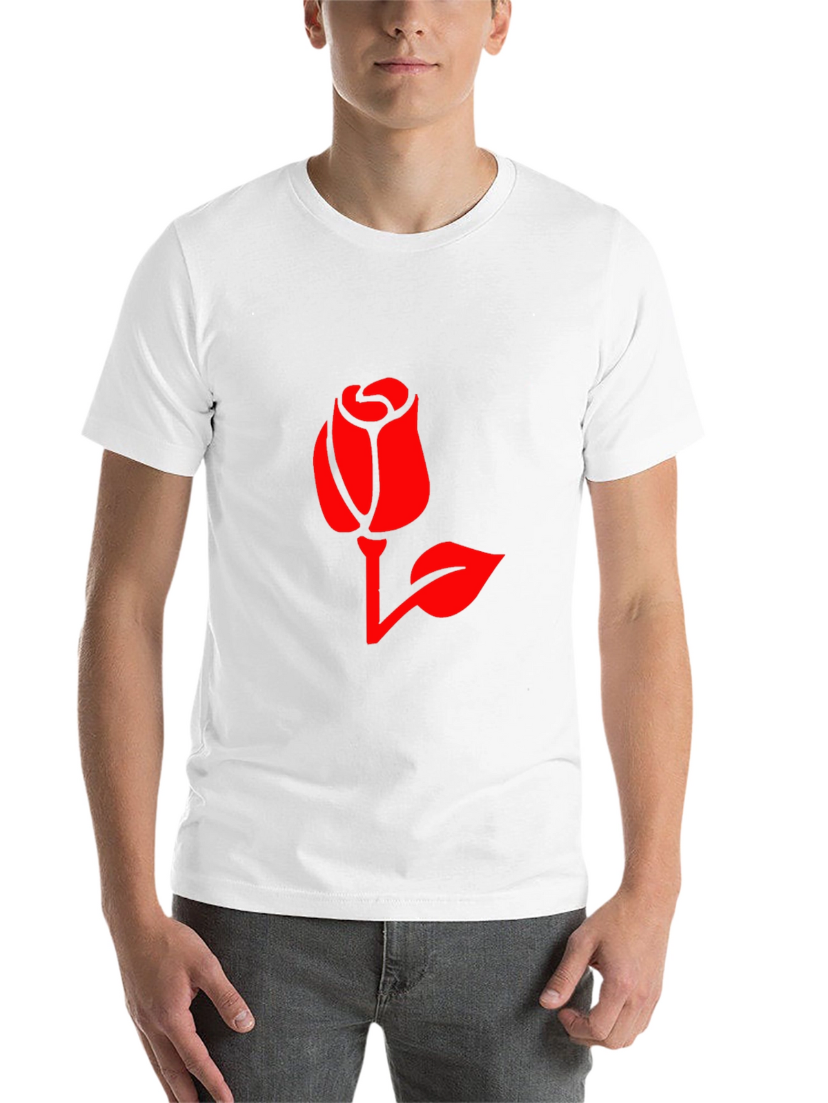 Rose Graphic Print T-Shirt - Stylish Casual Wear