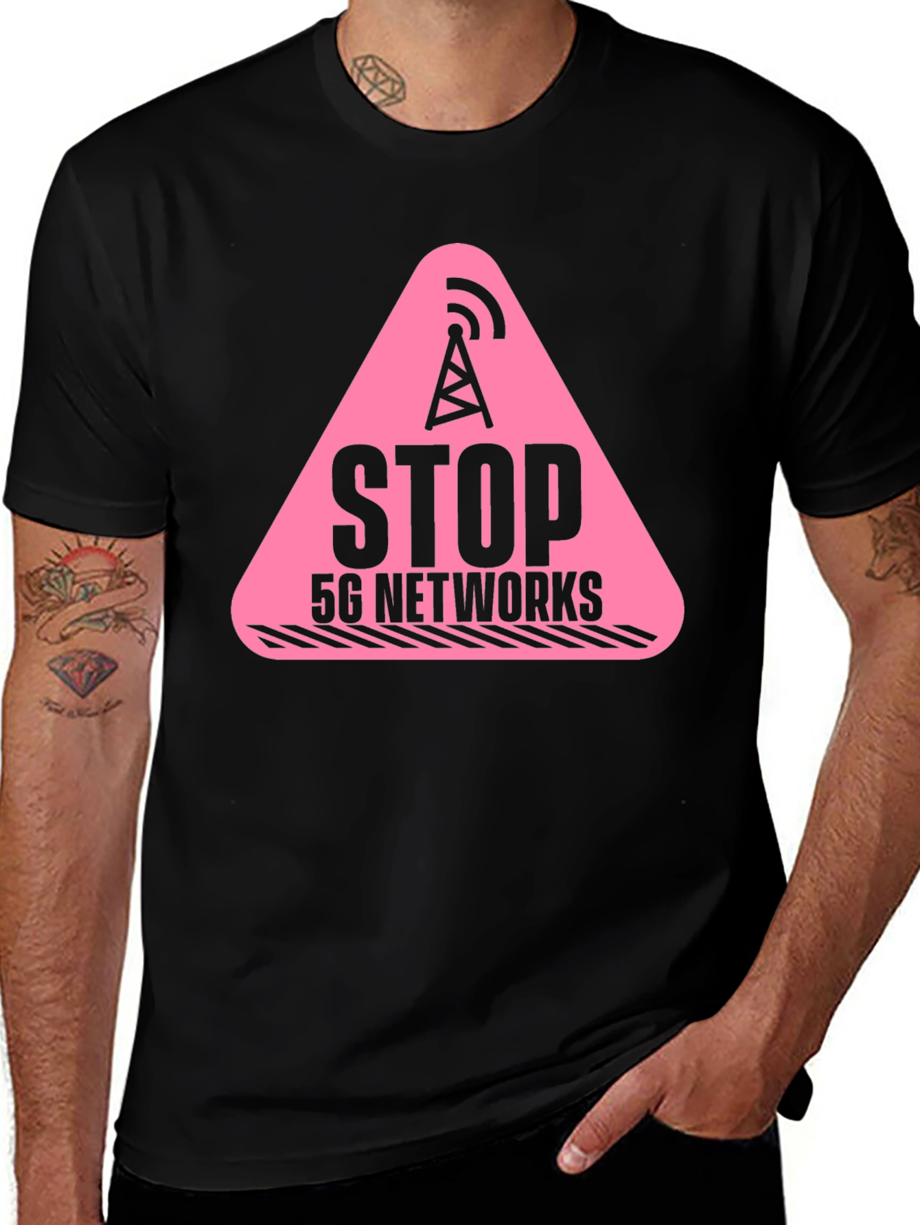 Stop 5G Networks T-Shirt Conspiracy Tee