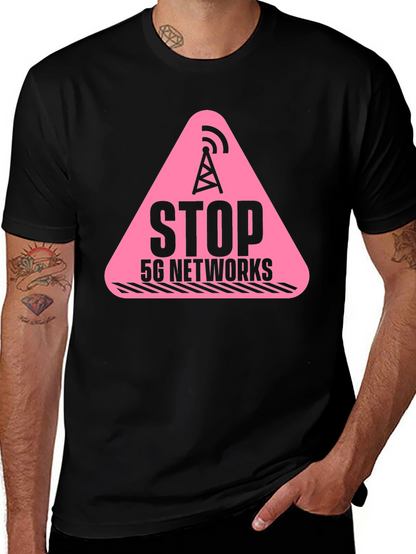 Stop 5G Networks T-Shirt Conspiracy Tee