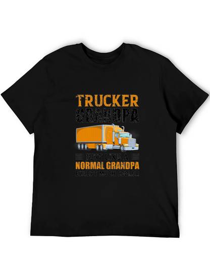 Trucker Grandpa T-Shirt - Cool Grandpa Gift