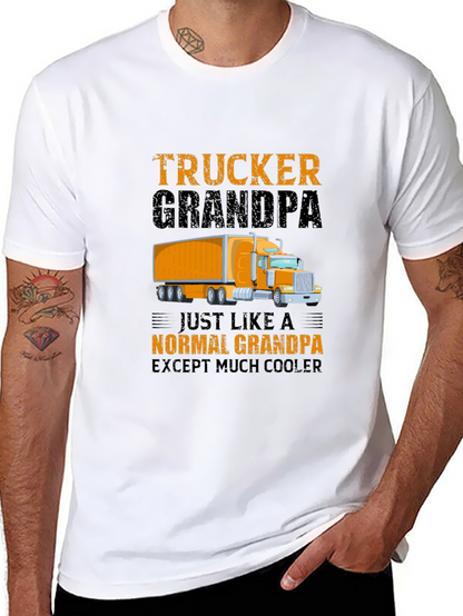 Trucker Grandpa T-Shirt - Cool Grandpa Gift