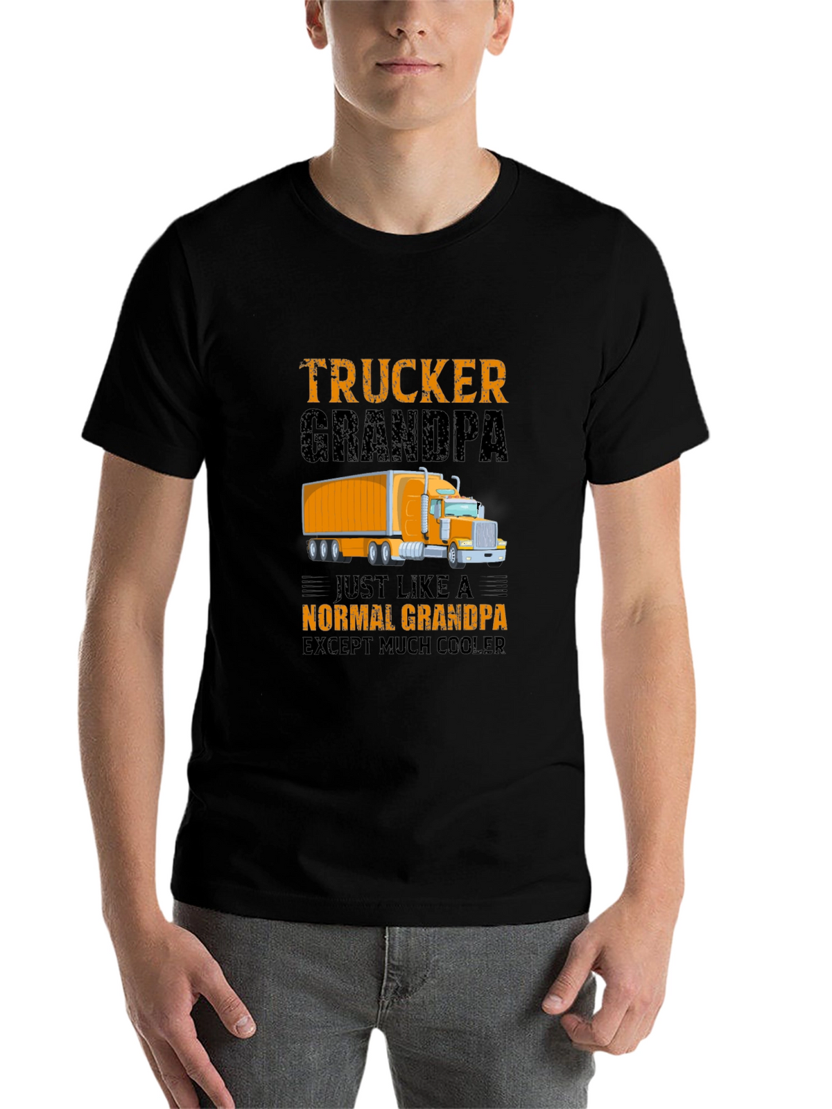 Trucker Grandpa T-Shirt - Cool Grandpa Gift