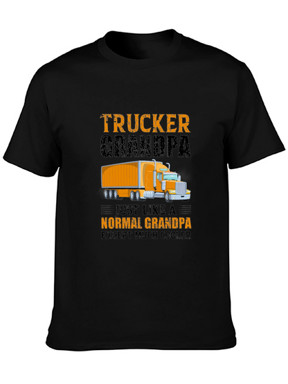 Trucker Grandpa T-Shirt - Cool Grandpa Gift