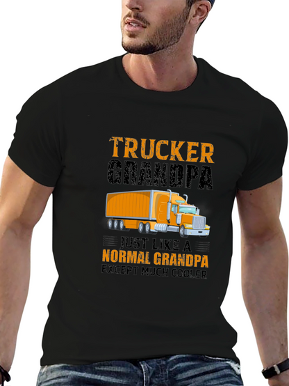 Trucker Grandpa T-Shirt - Cool Grandpa Gift