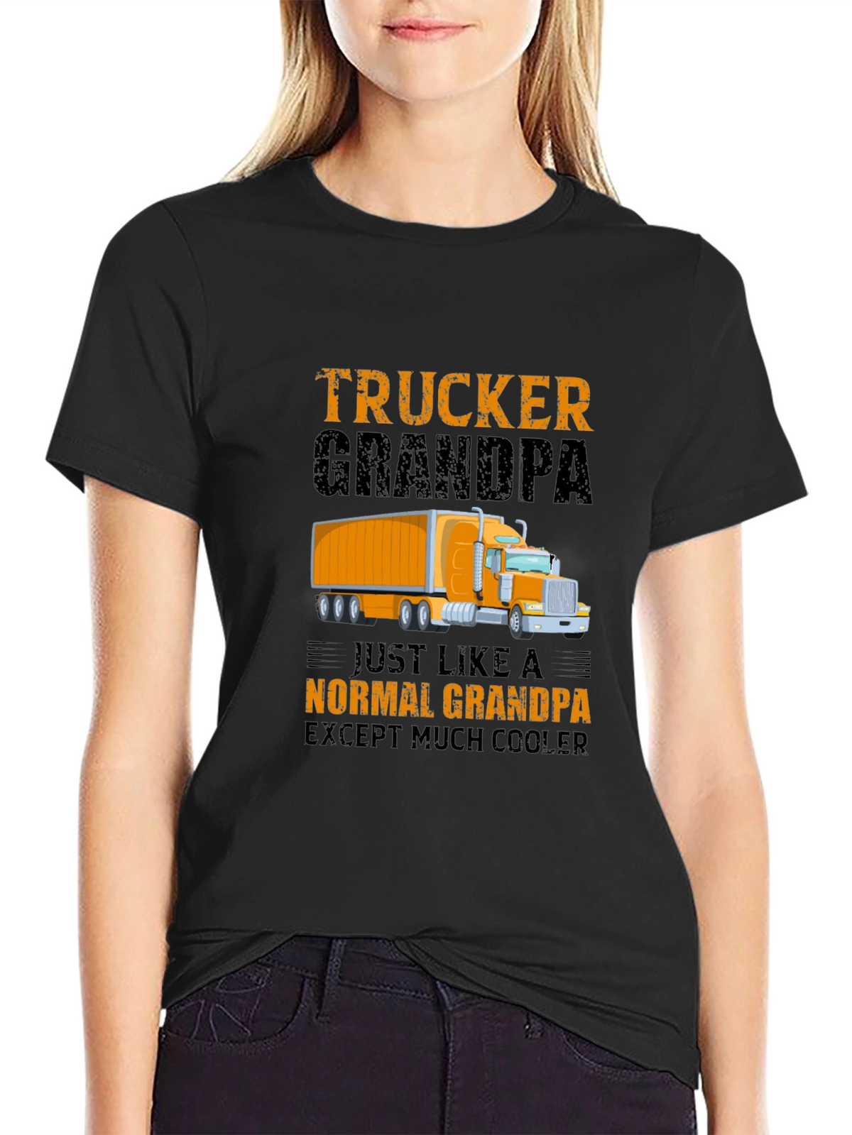 Trucker Grandpa T-Shirt - Cool Grandpa Gift