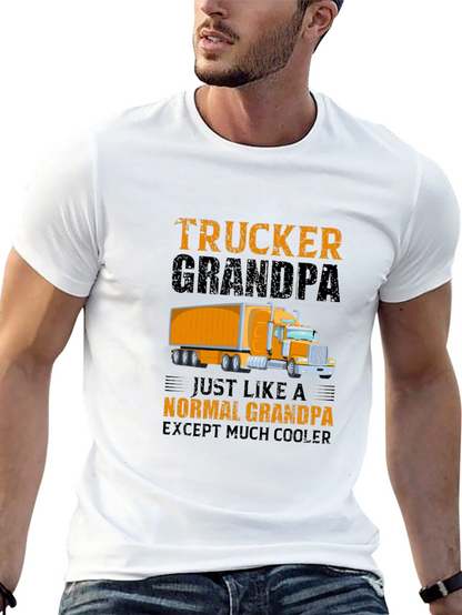 Trucker Grandpa T-Shirt - Cool Grandpa Gift