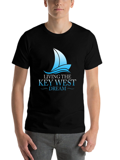 Living the Key West Dream T-Shirt - Sailboat Graphic