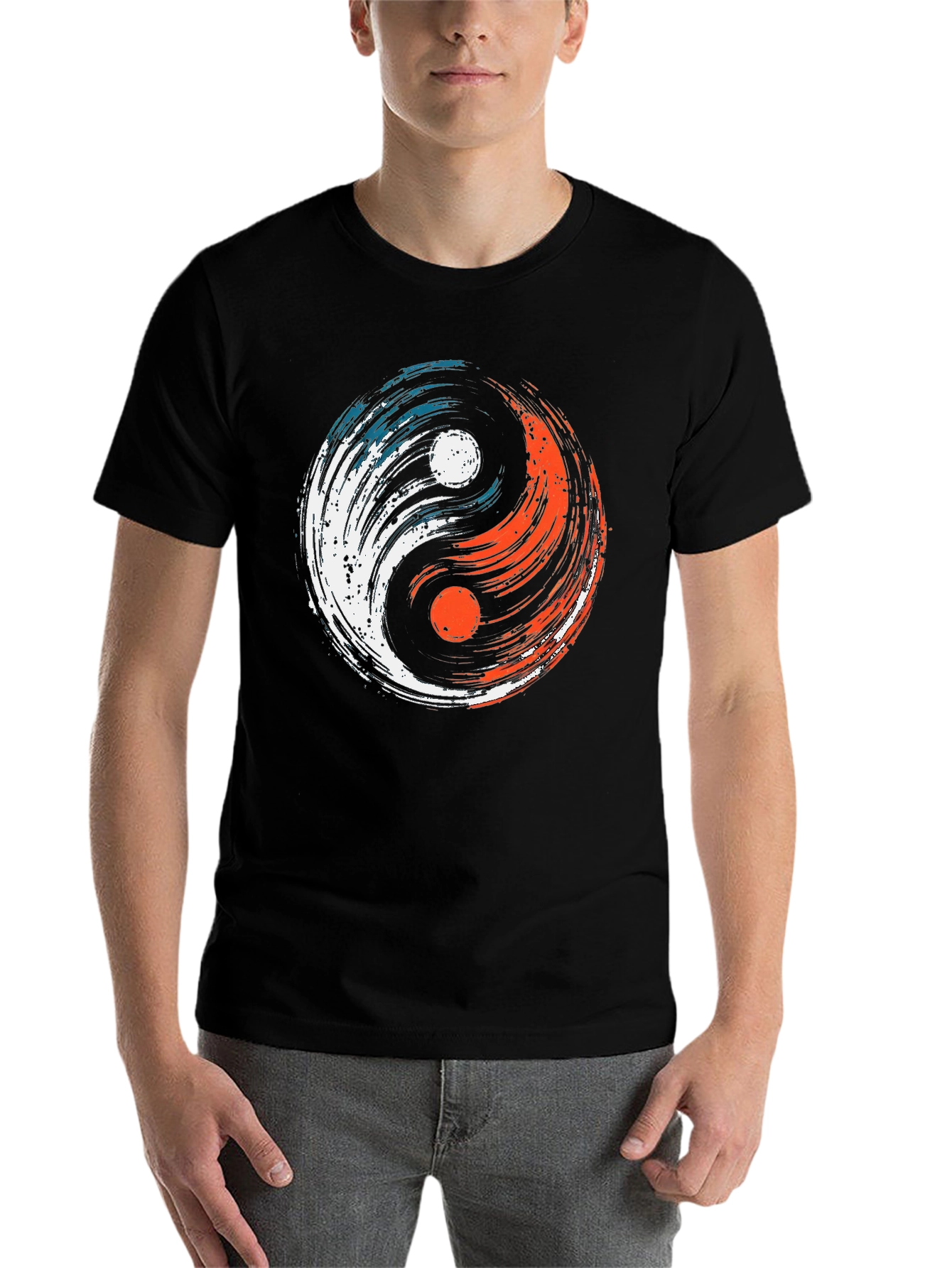 Yin Yang Balance Tee - Stylish Graphic T-Shirt