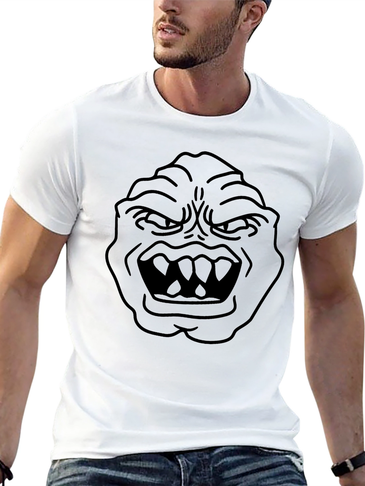 Monster Graphic Black T-Shirt