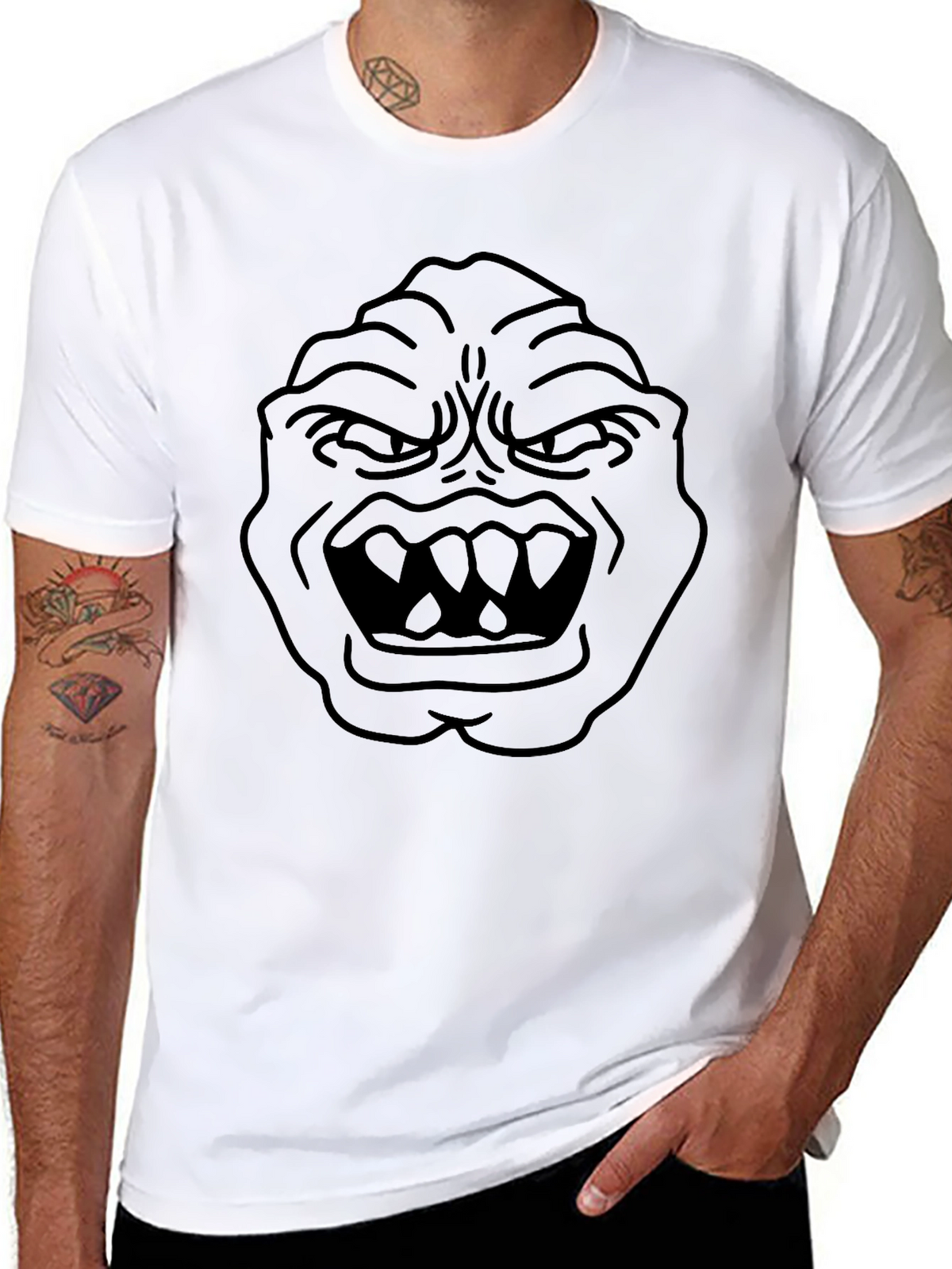 Monster Graphic Black T-Shirt