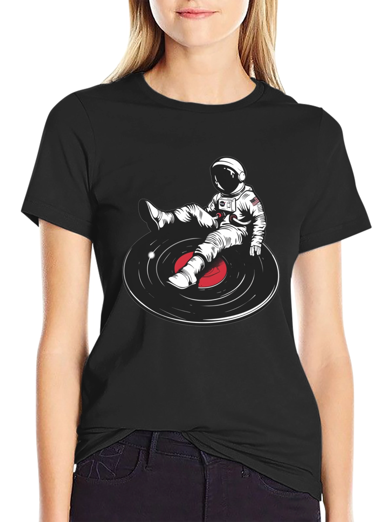 Astronaut DJ Graphic T-Shirt - Unique Music Lover Tee