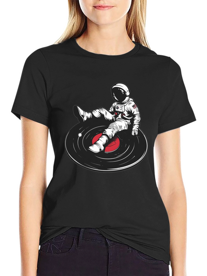 Astronaut DJ Graphic T-Shirt - Unique Music Lover Tee