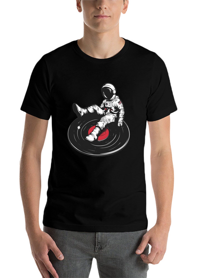 Astronaut DJ Graphic T-Shirt - Unique Music Lover Tee