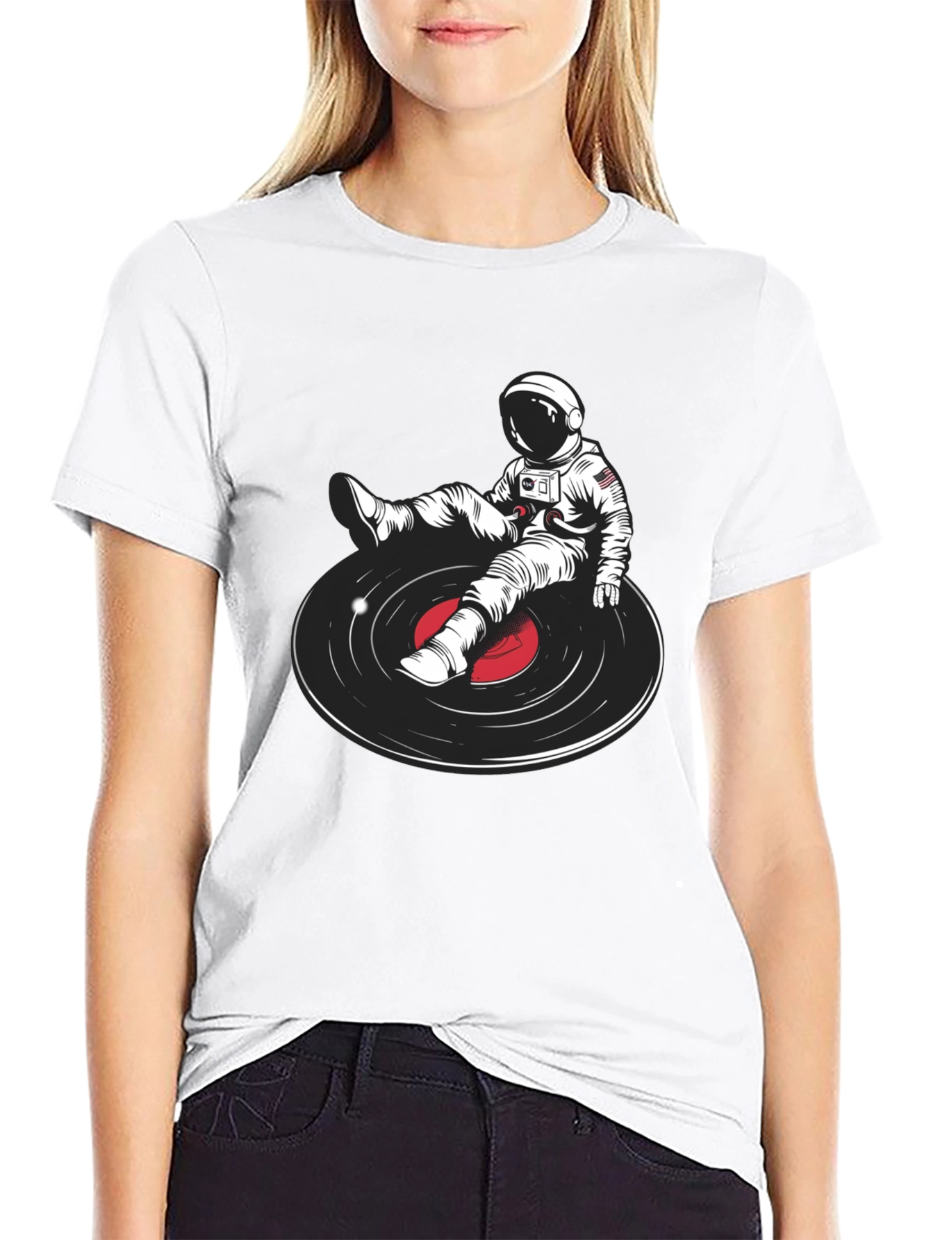 Astronaut DJ Graphic T-Shirt - Unique Music Lover Tee