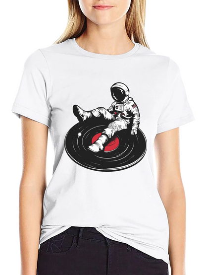 Astronaut DJ Graphic T-Shirt - Unique Music Lover Tee
