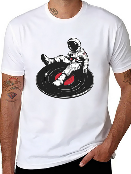 Astronaut DJ Graphic T-Shirt - Unique Music Lover Tee