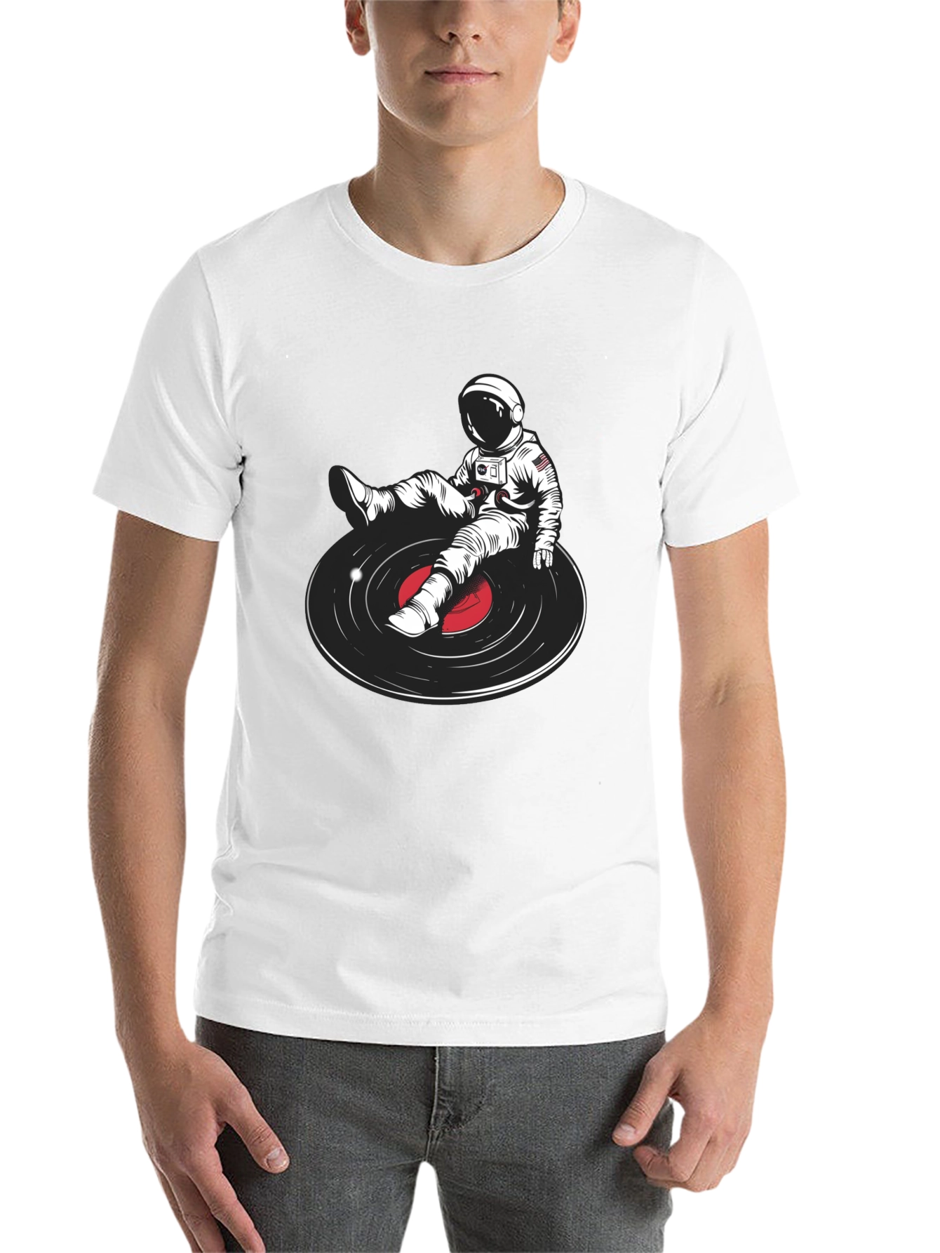 Astronaut DJ Graphic T-Shirt - Unique Music Lover Tee