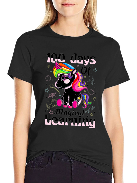 100 Days of Magical Learning Unicorn T-Shirt