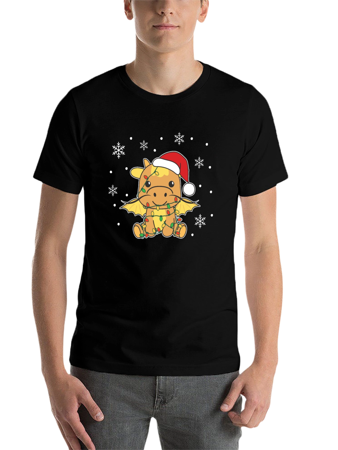 Christmas Dragon T-Shirt - Festive Holiday Apparel