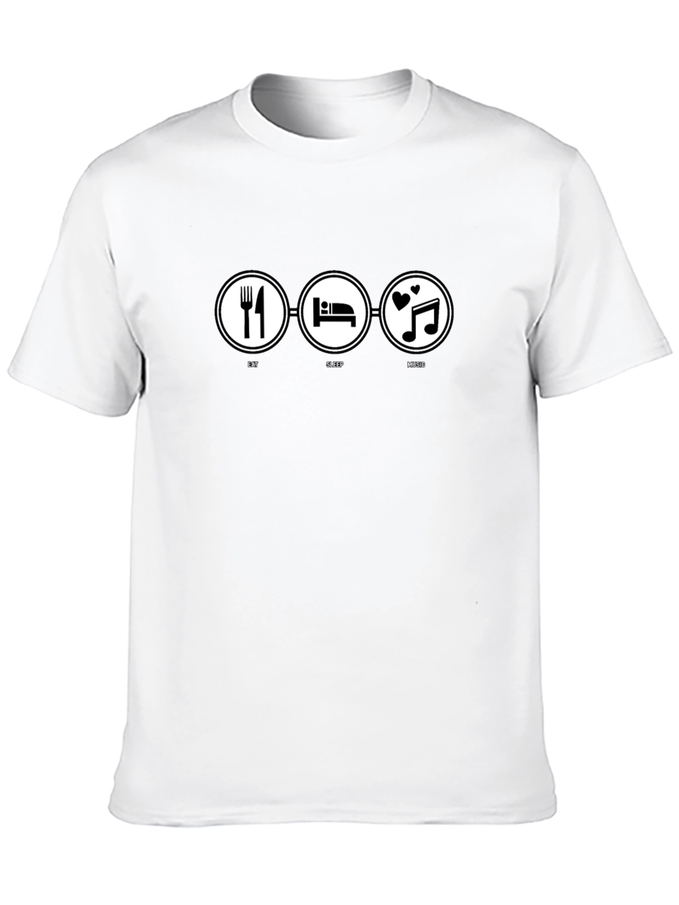 Eat Sleep Music T-Shirt - Black Graphic Tee